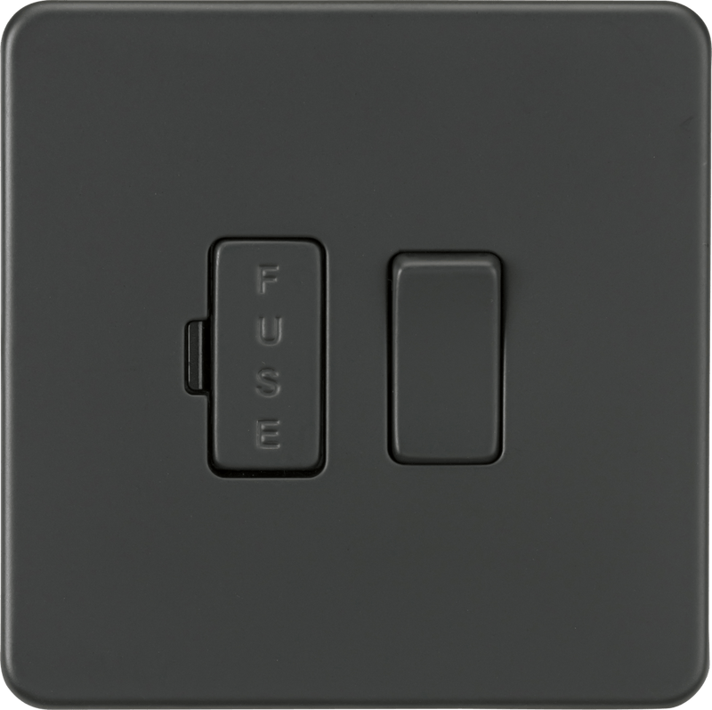 Knightsbridge MLA SF6300AT Screwless 13A Switched Fused Spur Unit - Anthracite - Knightsbridge MLA - Falcon Electrical UK