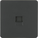 Knightsbridge MLA SF7400AT Screwless Telephone Extension Socket - Anthracite - Knightsbridge MLA - Falcon Electrical UK
