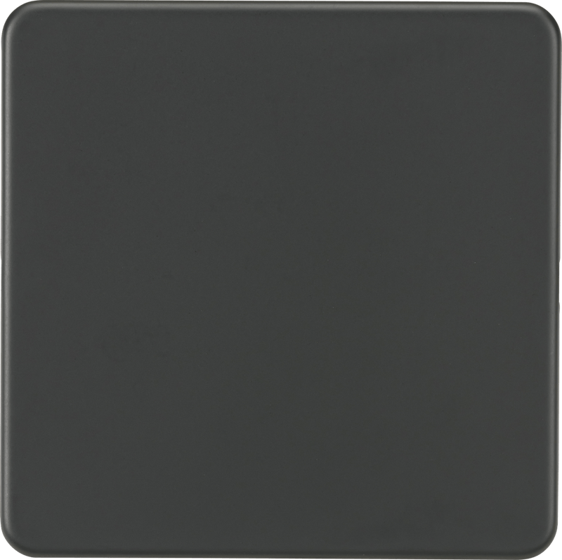 Knightsbridge MLA SF8350AT Screwless 1G Blanking Plate - Anthracite - Knightsbridge MLA - Falcon Electrical UK