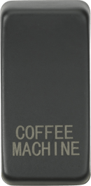 Knightsbridge MLA GDCOFFAT Switch cover "marked COFFEE MACHINE" - anthracite - Knightsbridge MLA - Falcon Electrical UK