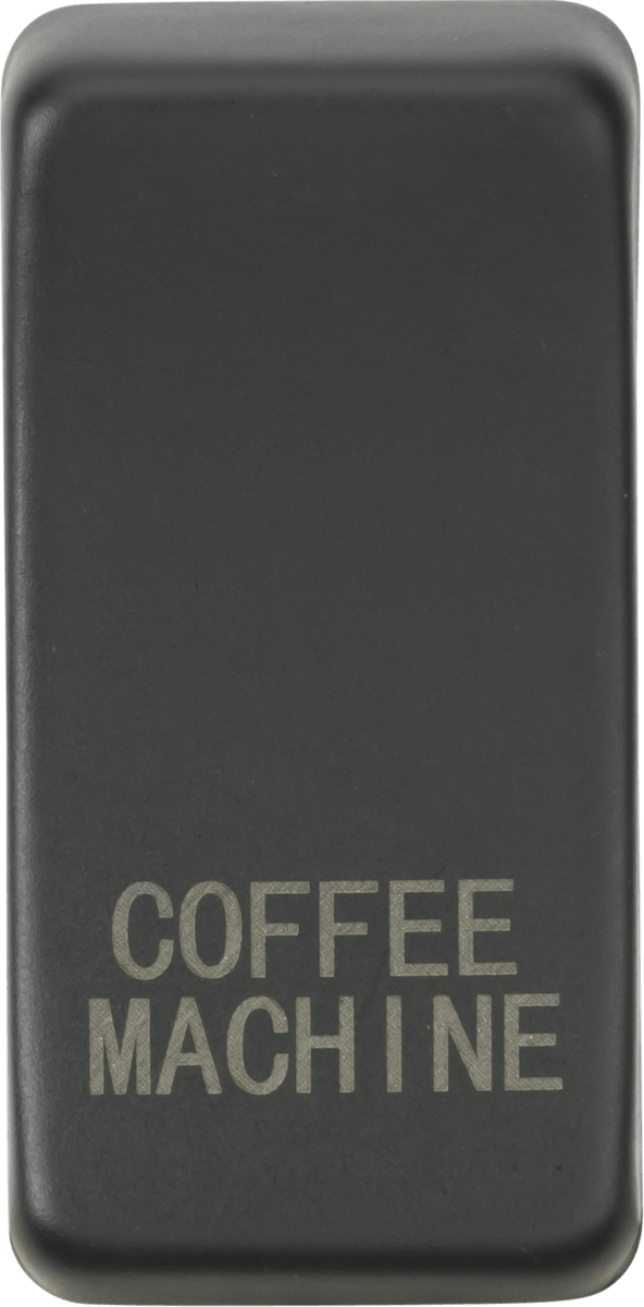 Knightsbridge MLA GDCOFFAT Switch cover "marked COFFEE MACHINE" - anthracite - Knightsbridge MLA - Falcon Electrical UK
