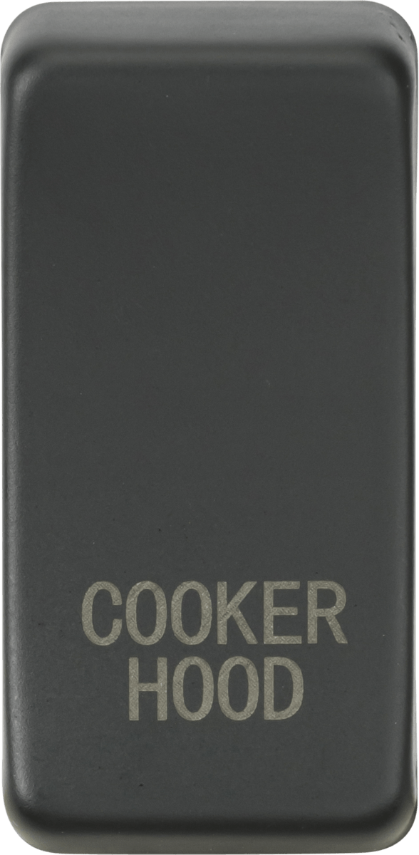 Knightsbridge MLA GDCOOKAT Switch cover "marked COOKER HOOD" - anthracite - Knightsbridge MLA - Falcon Electrical UK