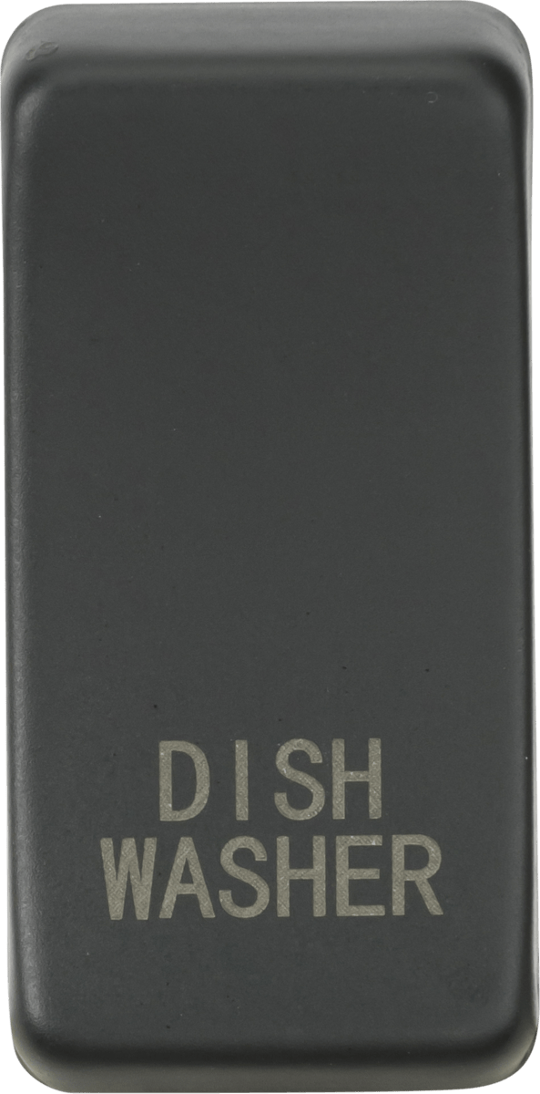 Knightsbridge MLA GDDISHAT Switch cover "marked DISHWASHER" - anthracite - Knightsbridge MLA - Falcon Electrical UK