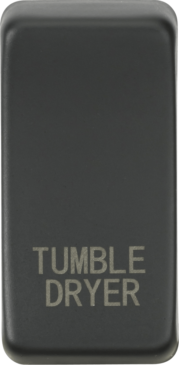 Knightsbridge MLA GDDRYAT Switch cover "marked TUMBLE DRYER" - anthracite - Knightsbridge MLA - Falcon Electrical UK