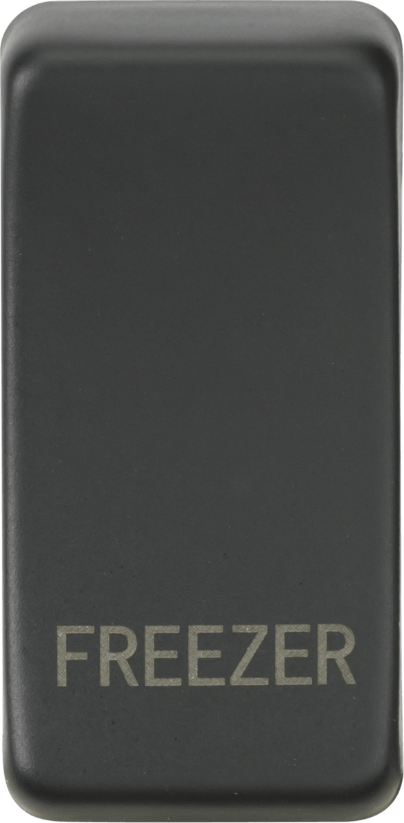 Knightsbridge MLA GDFREEZERAT Switch cover "marked FREEZER" - anthracite - Knightsbridge MLA - Falcon Electrical UK
