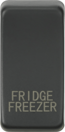 Knightsbridge MLA GDFRIDAT Switch cover "marked FRIDGE FREEZER" - anthracite - Knightsbridge MLA - Falcon Electrical UK