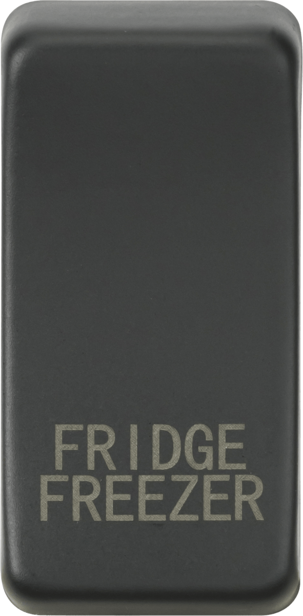 Knightsbridge MLA GDFRIDAT Switch cover "marked FRIDGE FREEZER" - anthracite - Knightsbridge MLA - Falcon Electrical UK