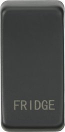 Knightsbridge MLA GDFRIDGEAT Switch cover "marked FRIDGE" - anthracite - Knightsbridge MLA - Falcon Electrical UK