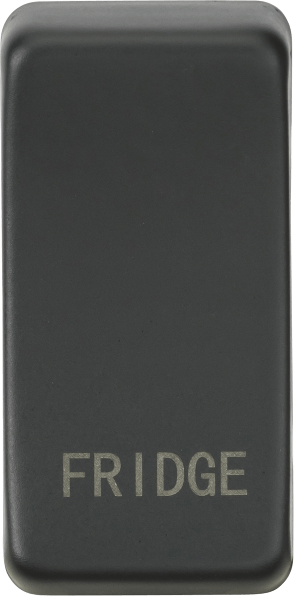 Knightsbridge MLA GDFRIDGEAT Switch cover "marked FRIDGE" - anthracite - Knightsbridge MLA - Falcon Electrical UK
