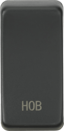 Knightsbridge MLA GDHOBAT Switch cover "marked HOB" - anthracite - Knightsbridge MLA - Falcon Electrical UK