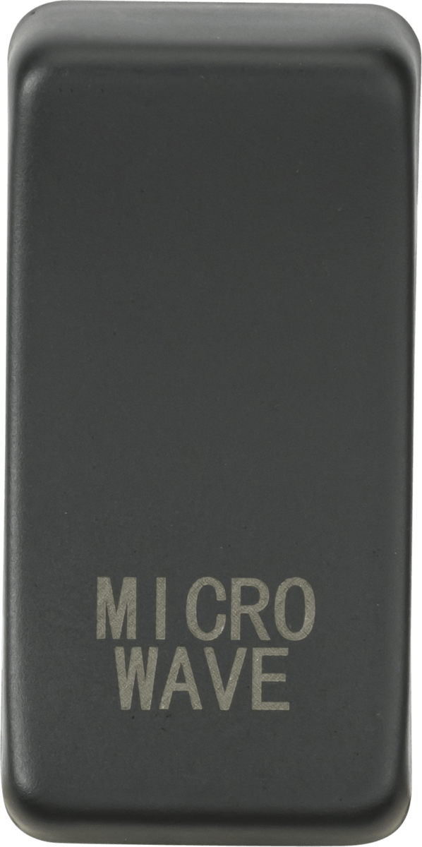 Knightsbridge MLA GDMICROAT Switch cover "marked MICROWAVE" - anthracite - Knightsbridge MLA - Falcon Electrical UK