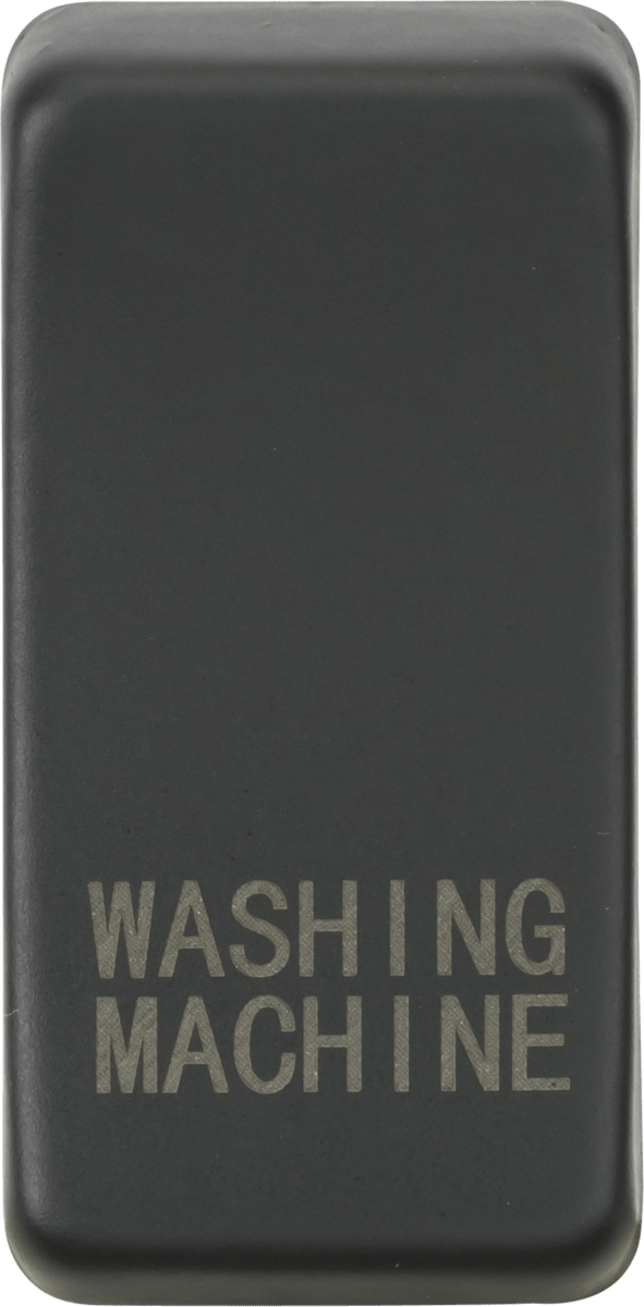 Knightsbridge MLA GDWASHAT Switch cover "marked WASHING MACHINE" - anthracite - Knightsbridge MLA - Falcon Electrical UK