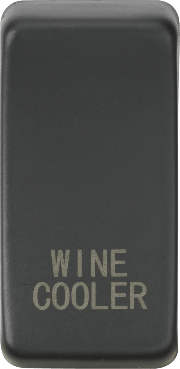 Knightsbridge MLA GDWINEAT Switch cover "marked WINE COOLER" - anthracite - Knightsbridge MLA - Falcon Electrical UK