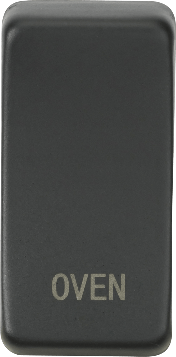 Knightsbridge MLA GDOVENAT Switch cover "marked OVEN" - anthracite - Knightsbridge MLA - Falcon Electrical UK