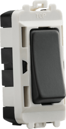 Knightsbridge MLA GDM001AT 20AX 2 way SP grid module - anthracite - Knightsbridge MLA - Falcon Electrical UK