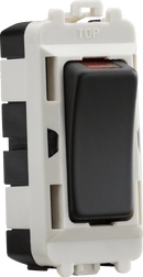 Knightsbridge MLA GDM003AT 20AX DP grid module with LED indicator - anthracite - Knightsbridge MLA - Falcon Electrical UK