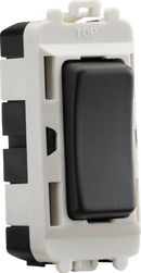 Knightsbridge MLA GDM004AT 20AX 2 way SP module (centre off) - anthracite - Knightsbridge MLA - Falcon Electrical UK