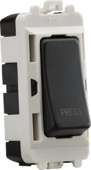 Knightsbridge MLA GDM006AT 20AX 2 way retractive SP module (marked PRESS) - anthracite - Knightsbridge MLA - Falcon Electrical UK