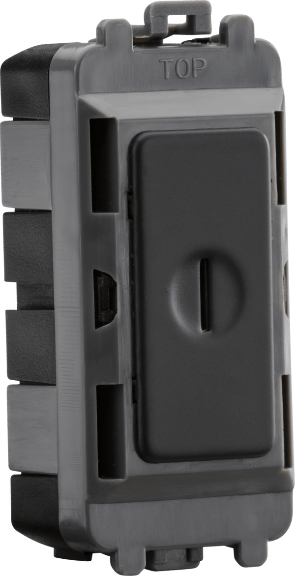 Knightsbridge MLA GDM009AT 20AX 2 way SP key module - anthracite - Knightsbridge MLA - Falcon Electrical UK