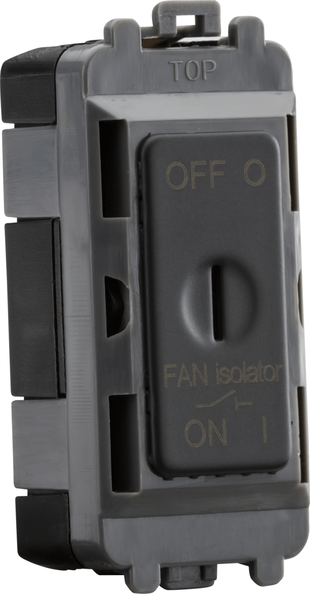 Knightsbridge MLA GDM021AT 10A Fan Isolator Key Switch Module - anthracite - Knightsbridge MLA - Falcon Electrical UK