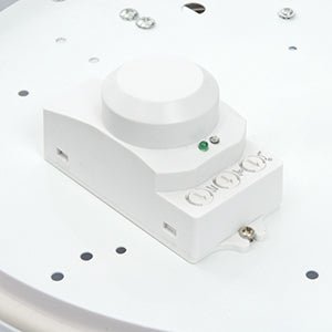 Saxby Vigor LED Round Bulkhead, Cool White with Microwave Sensor (50952) - Saxby - Falcon Electrical UK