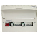 Crabtree 509-211414B 9 Way High Integrity Consumer Unit 100A Main Switch +1, 100A 30mA RCD +4, 100A 30mA RCD +4 - Crabtree - Falcon Electrical UK