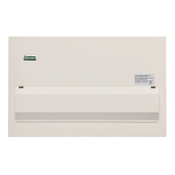 Crabtree 520-FLA Consumer Unit Flush Lid Assembly, 20 Module - Crabtree - Falcon Electrical UK