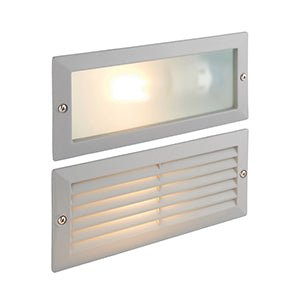 Saxby 52213 Eco plain & louvre IP44 40W, Grey - Saxby - Falcon Electrical UK