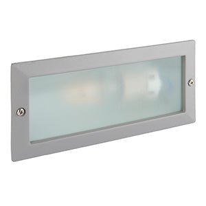 Saxby 52213 Eco plain & louvre IP44 40W, Grey - Saxby - Falcon Electrical UK