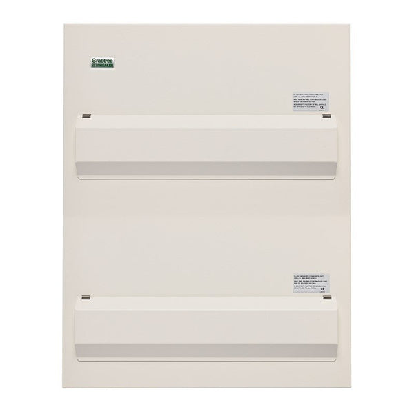 Crabtree 524-DFLA Consumer Unit Flush Lid Assembly, 24 Module - Crabtree - Falcon Electrical UK
