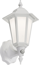 Knightsbridge MLA LANT1WP 230V IP54 8W LED Wall Lantern with Photocell Sensor - White - Knightsbridge MLA - Falcon Electrical UK