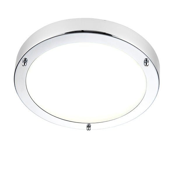 Saxby 54676 Portico LED chrome IP44 9W Cool White, Chrome Plate - Saxby - Falcon Electrical UK