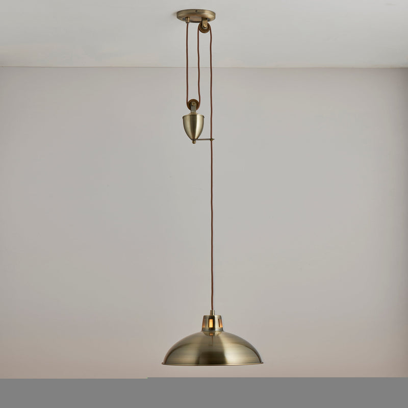 Endon POLKA-AB Polka 1lt Pendant - Endon - Falcon Electrical UK