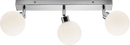 Knightsbridge MLA BA01B3C 230V IP44 G9 Triple Bar Spotlight with Round Frosted Glass - Chrome - Knightsbridge MLA - Falcon Electrical UK