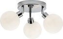Knightsbridge MLA BA01P3C 230V IP44 G9 Triple Spotlight with Round Frosted Glass - Chrome - Knightsbridge MLA - Falcon Electrical UK
