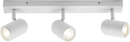 Knightsbridge MLA BA03B3MW 230V IP44 GU10 Triple Bar Spotlight - Matt White - Knightsbridge MLA - Falcon Electrical UK