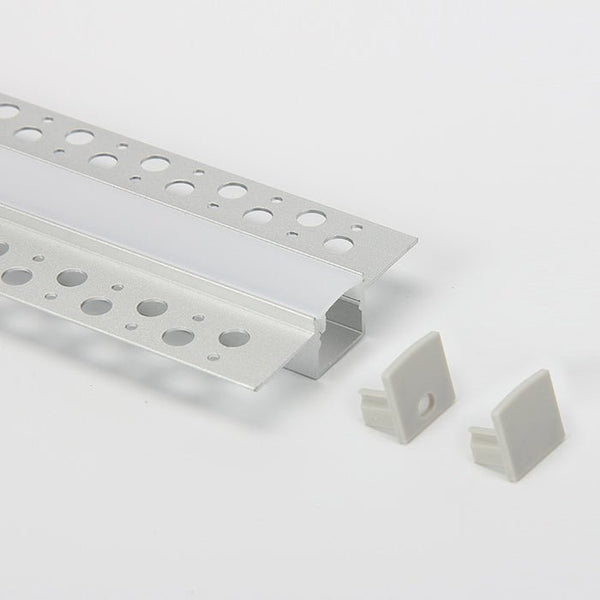 W007 3m Length, Recessed Aluminum Profile for LED Strip Light - Mixed Supply - Falcon Electrical UK