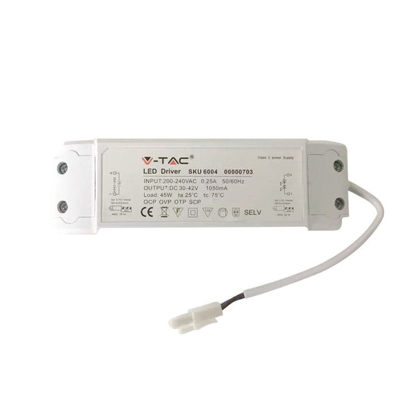45W Non Dimmable Driver For Led Panel - V-TAC - Falcon Electrical UK