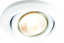 Knightsbridge MLA SGZ10W IP20 230V 50W max. GU10 White Recessed Tilt Downlight - Knightsbridge MLA - Falcon Electrical UK