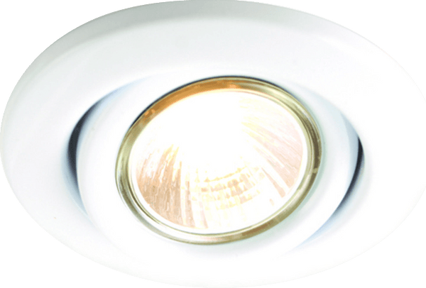 Knightsbridge MLA SGZ10W IP20 230V 50W max. GU10 White Recessed Tilt Downlight - Knightsbridge MLA - Falcon Electrical UK