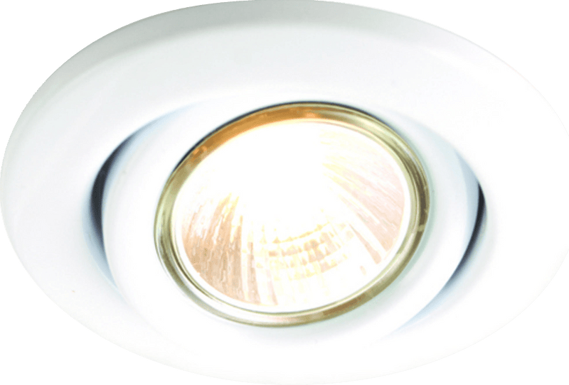 Knightsbridge MLA SGZ10W IP20 230V 50W max. GU10 White Recessed Tilt Downlight - Knightsbridge MLA - Falcon Electrical UK