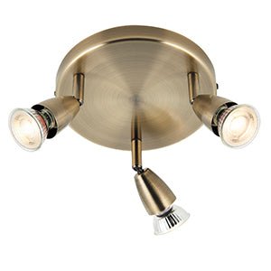 Saxby Amalfi Adjustable Spotlight, 3LT, 50W (60997) - Saxby - Falcon Electrical UK