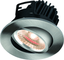 Knightsbridge MLA VFRCOBWW3 IP20 7W LED 3000K Warm White Tilt Downlight with Fixed Brushed Chrome Bezel - Knightsbridge MLA - Falcon Electrical UK