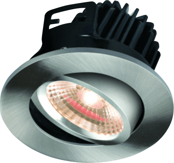 Knightsbridge MLA VFRCOBWW3 IP20 7W LED 3000K Warm White Tilt Downlight with Fixed Brushed Chrome Bezel - Knightsbridge MLA - Falcon Electrical UK