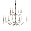 Endon CA1P12N Stanford nickel 12lt Pendant - Endon - Falcon Electrical UK