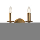 Endon CA1W2B Stanford antique brass 2lt Wall - Endon - Falcon Electrical UK