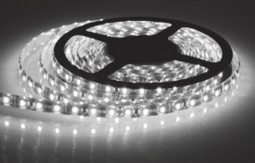 Waterproof LED Strip Daylight, 5M, 120LED-M (6000K12V-3528-600-5M) - Vistalux - Falcon Electrical UK