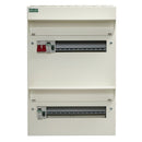 Crabtree 524-28383B 24 Way Duplex Dual RCD Consumer Unit 100A Main Switch, 80A 30mA RCD +11, 80A 30mA RCD +13 - Crabtree - Falcon Electrical UK