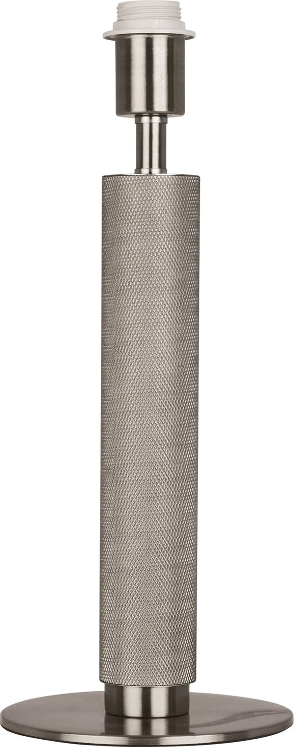 Searchlight 65721SI Base Only - London Table Lamp - Knurled Silver - Searchlight - Falcon Electrical UK
