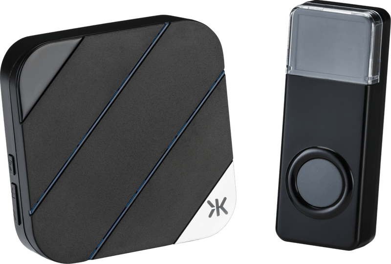 Knightsbridge MLA DC012 Wireless plug in door chime - black - Knightsbridge MLA - Falcon Electrical UK